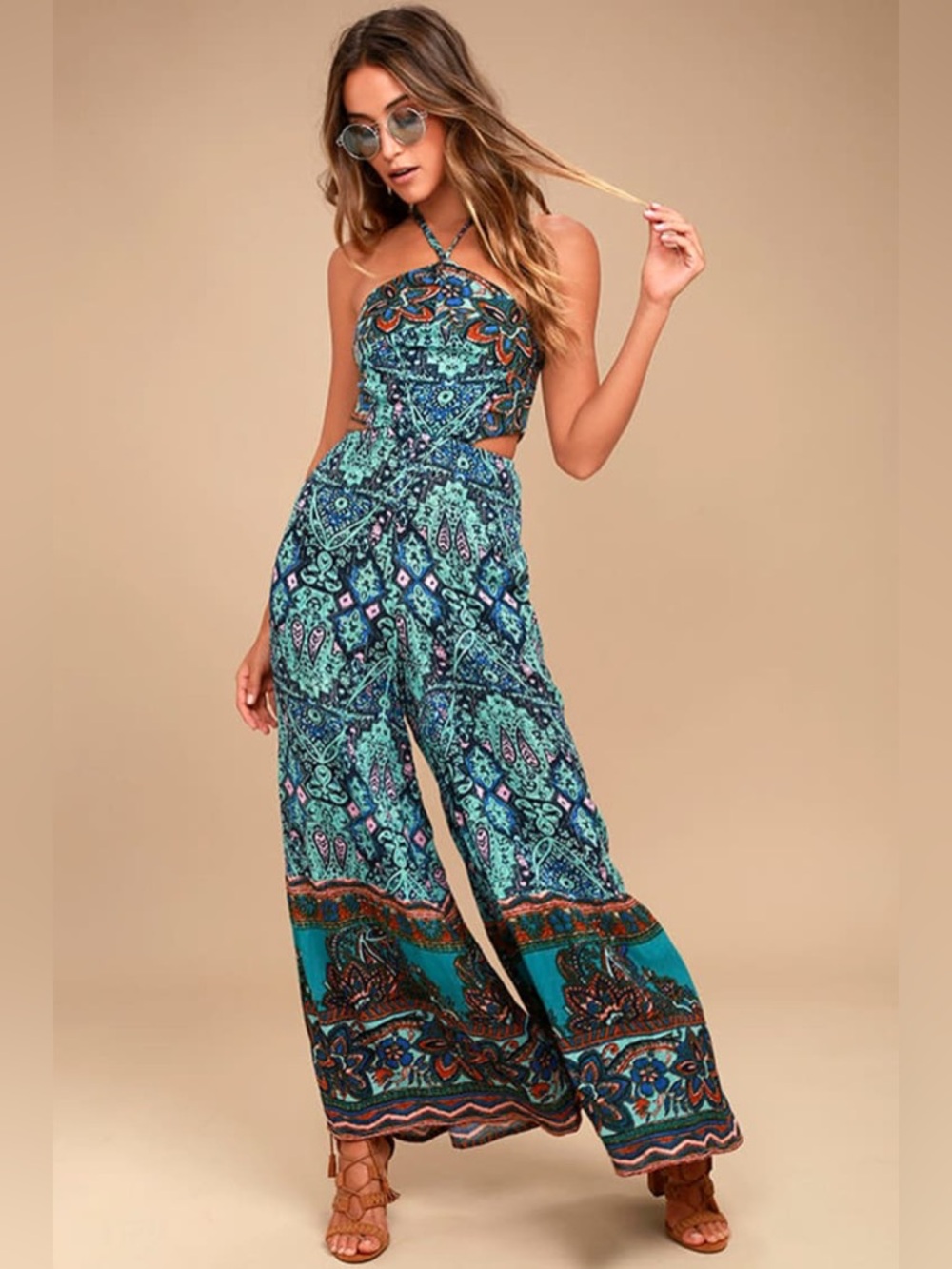 Free People Maribelle Bohemian Jumpsuit size XS